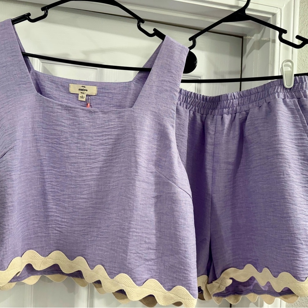 Madewell Lavender Set with Cream Accents